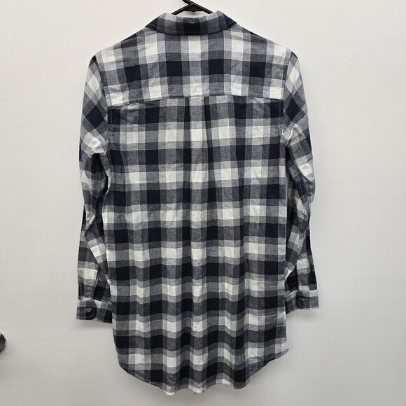 Eddie Bauer Men's XS Blue WR Field Flannel LS Tunic Gravel NWT Retail $55 (C36) - Picture 5 of 9